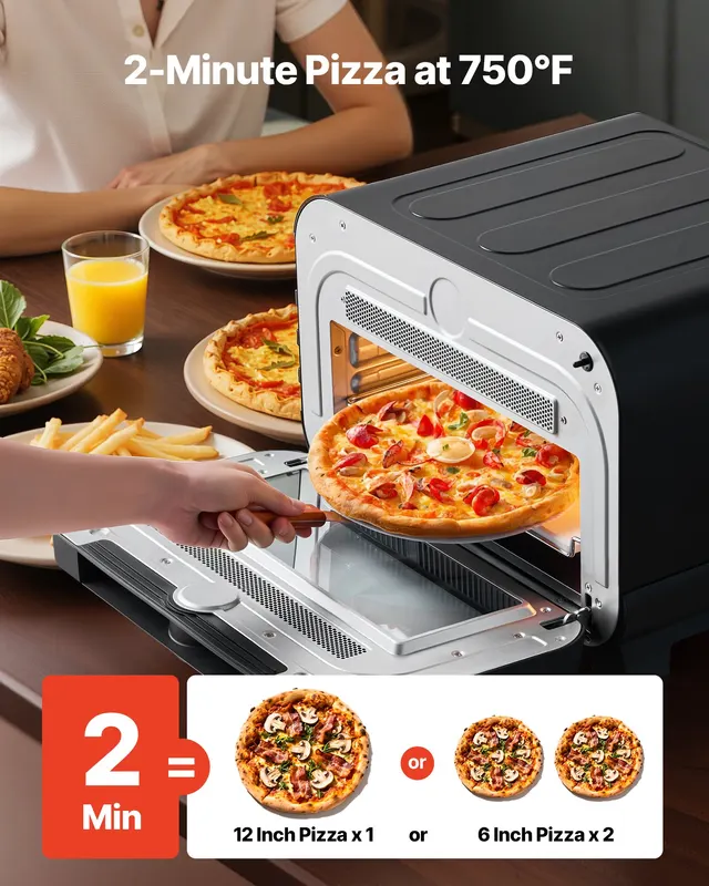 Pizza Oven — 8 Presets Electric Pizza Ovens Air Fry Combo — photo 4
