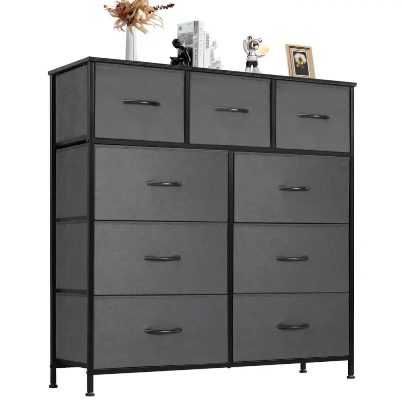 Dresser for Bedroom with 9 Fabric Storage Drawer Wardrobe Tall β photo 7
