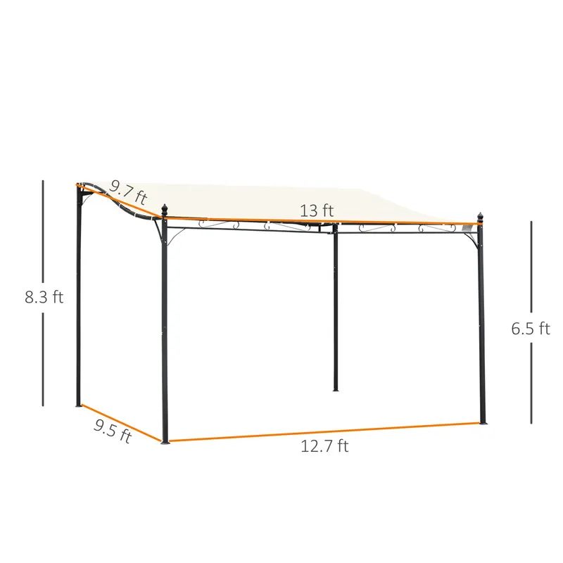 Outdoor Pergola Gazebo — Steel Patio Canopy — photo 7