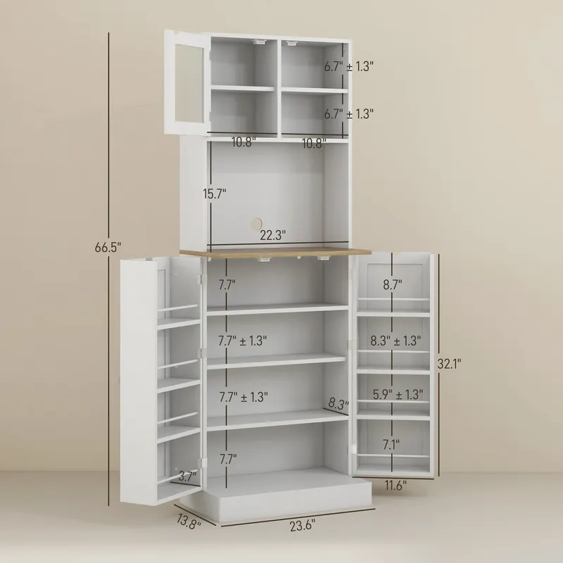 66.5" Tall Kitchen Pantry Cabinet β photo 4