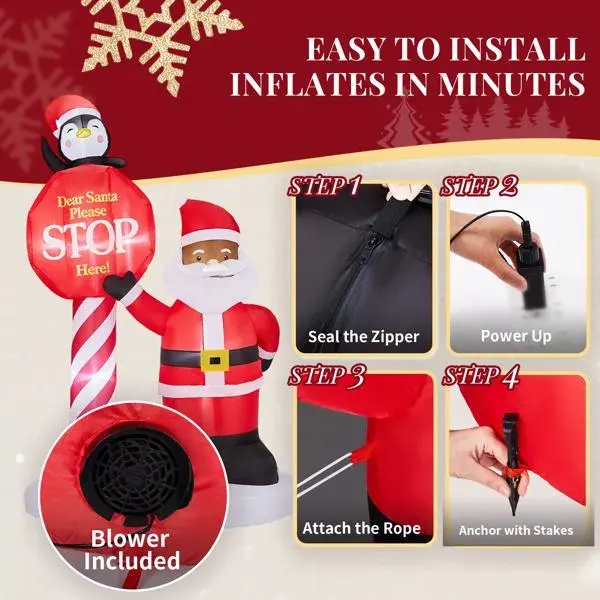 8.2FT Lighted Christmas Inflatable Decoration — photo 4