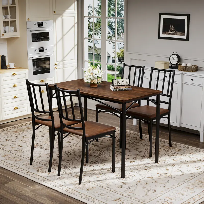 Dining Table Set β Bar Table with 4 Dining Benches β photo 5