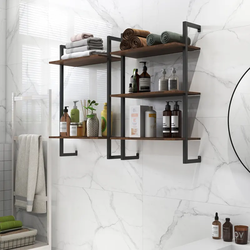 3 Tier and 2 Tier Bathroom Shelves Metal — photo 2
