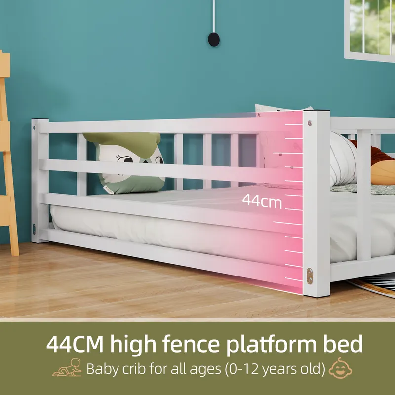 Full Size Floor Bed β Low Profile Metal Platform with Heavy Duty β photo 5