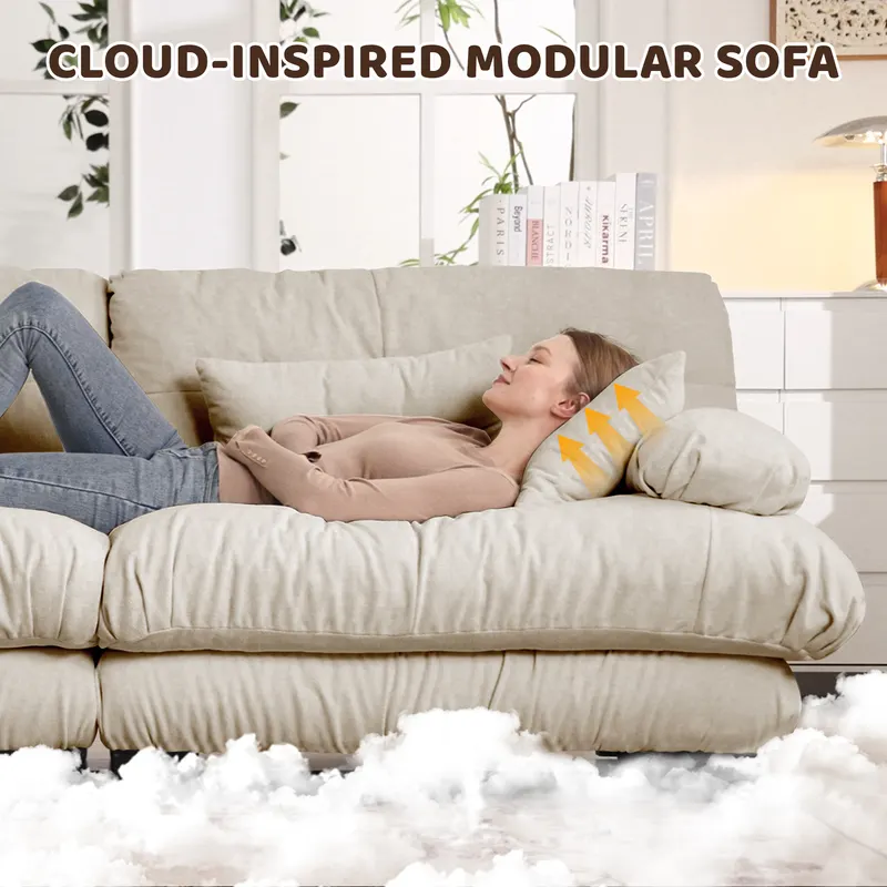 3-Seater Sectional Sofa Modular Deep Seat Sofa Couch β photo 5