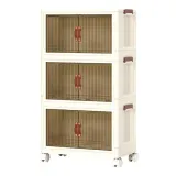 3Pcs Foldable Storage Bins with Lid Front Magnetic Door — photo 3