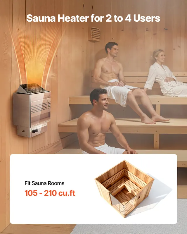 Sauna Heater — 4.5KW 240V Electric Sauna Stove — photo 5