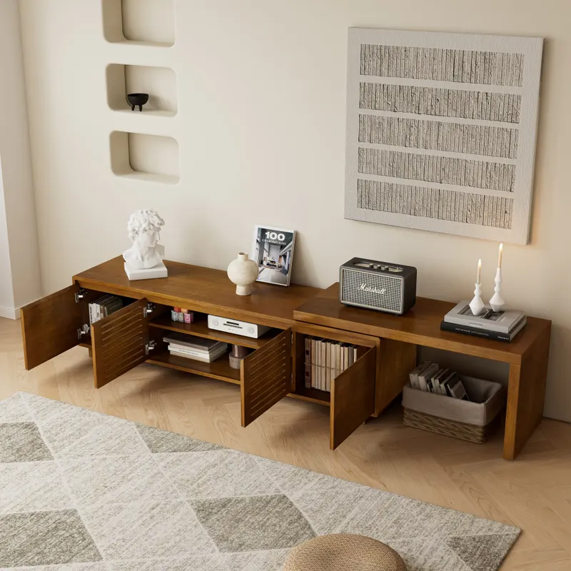 63 Mid-century Modern Extendable TV Stand for TVs Up to 75 β photo 3