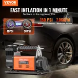 12V Heavy Duty Air Compressor — with Digital Pressure Gauge Tire — photo 2