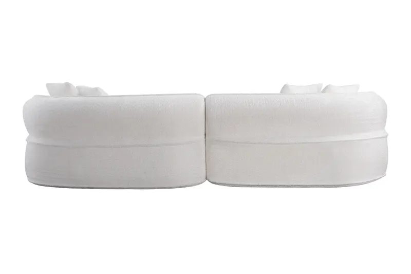 Modern Curved L-shape Luxury Sectional Oversized Sofa Minimalist — photo 3