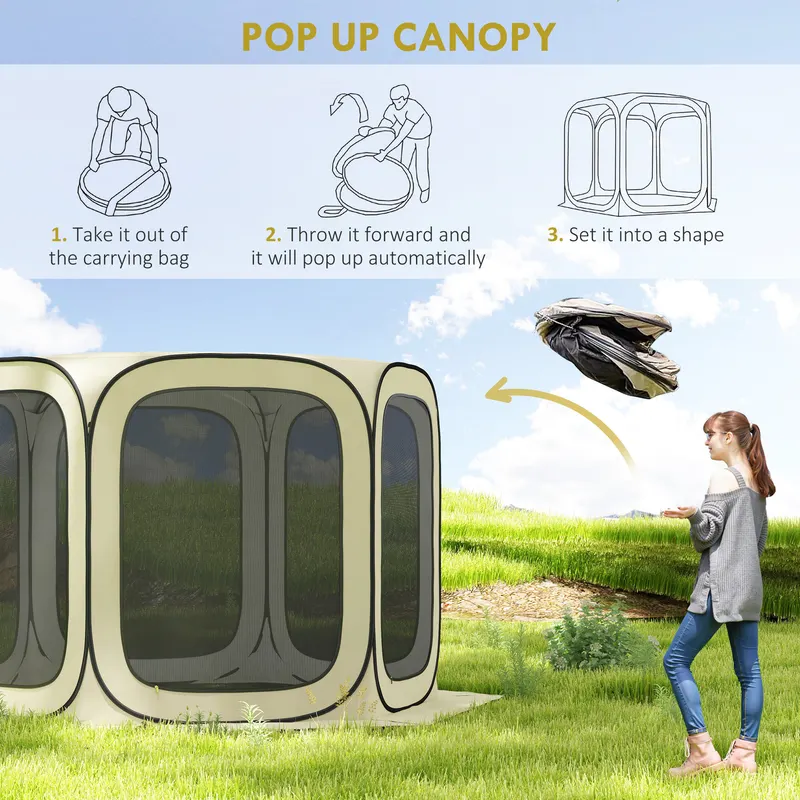 Pop Up Screen Tent — UPF50+ Portable Camping Gazebo Screen House — photo 8