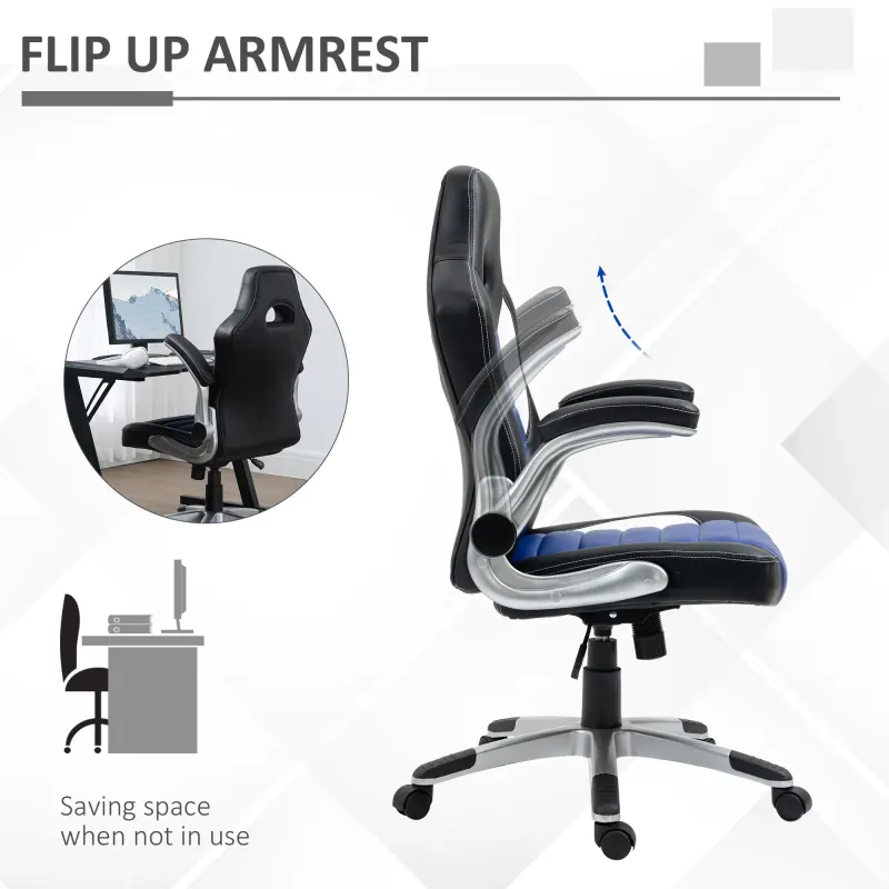 Racing Gaming Chair PU Leather Office Chair Executive Computer — photo 4