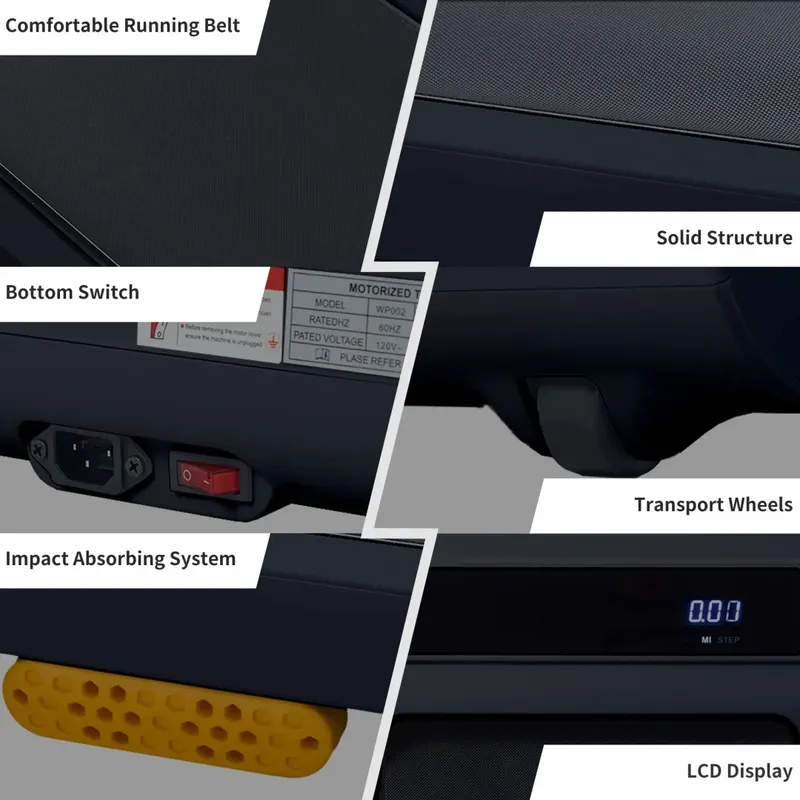 High-efficiency Brushless Motor Treadmill with LED Display β photo 2