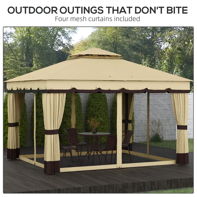 Double Roof Patio Gazebo Canopy β photo 8