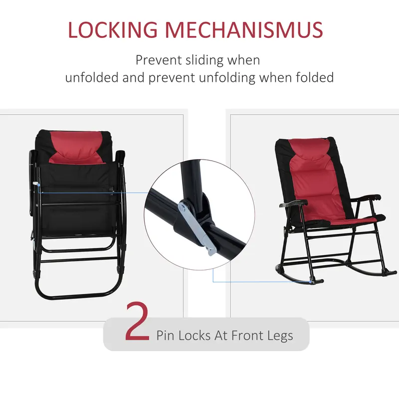 2 Piece Outdoor Patio Furniture Set with 2 Folding Padded — photo 8