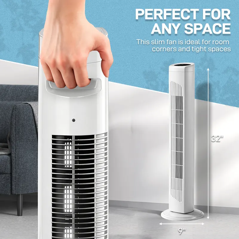 32 Inch Tower Fan with Remote & Touch Control — photo 7