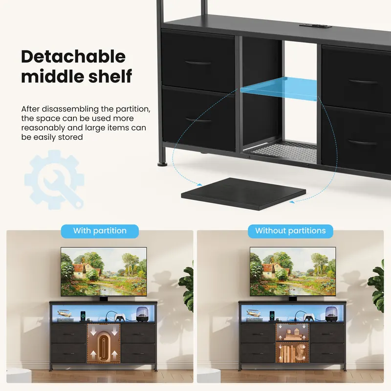 TV Stand — 4 Drawers — photo 7