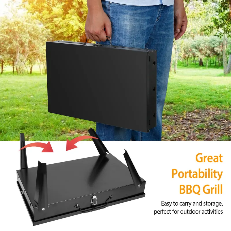 Portable Charcoal Grill for Spring Summer Outdoor Activities β photo 5