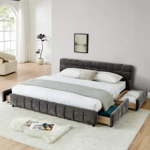 King Size Upholstered Bed β Comfortable Upholstered Bed Frame
