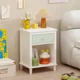 26.77''H Wooden Nightstand with One Drawer One Shelf for Kids — photo 2