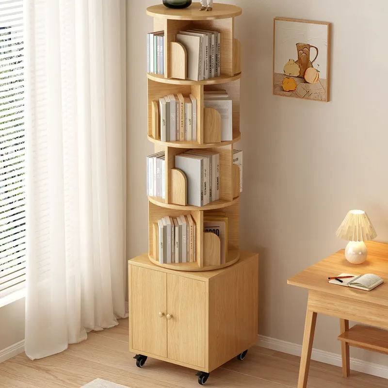 Rotating Bookshelf — 360 Degree Display 5 Tier Corner Bookshelf — photo 4