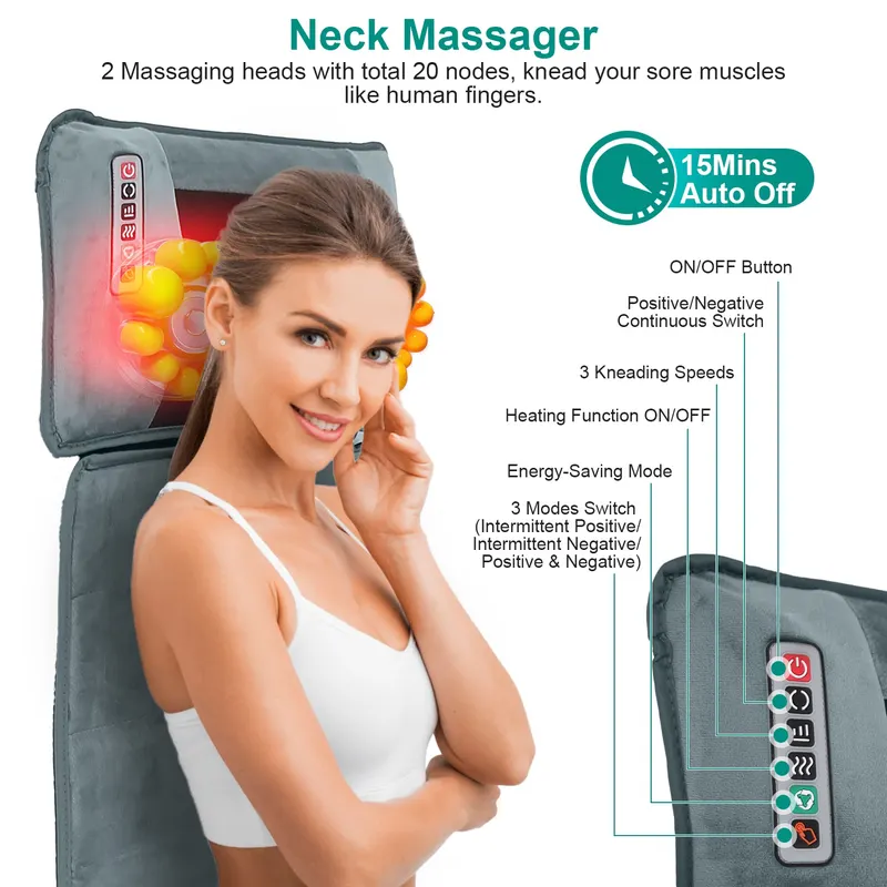 Advanced Type Full Body Electric Massage Mat with Heat Vibration — photo 8