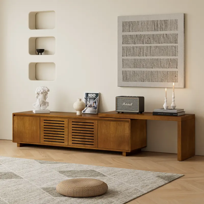 63 Mid-century Modern Extendable TV Stand for TVs Up to 75 β photo 2