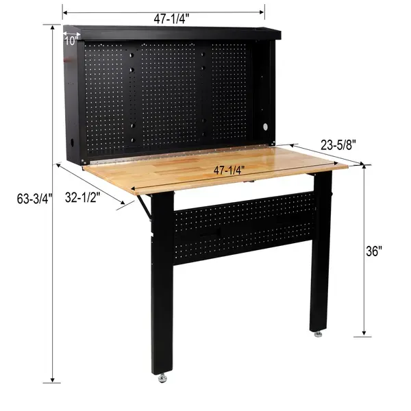 Wall Mounted Workbench — Robust Space-saving Foldable Workbench — photo 5