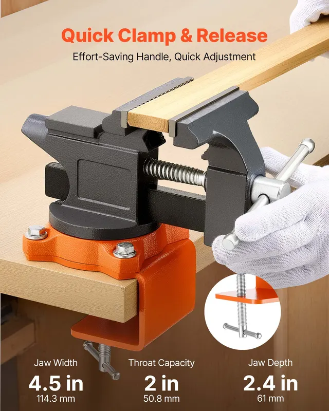 Bench Vise — 4.5 Inch — photo 3
