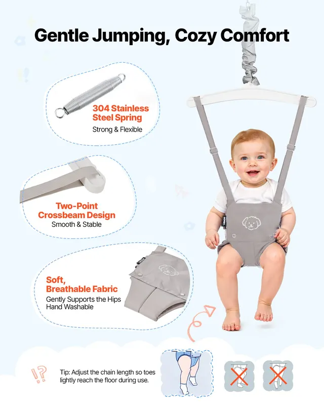 Toddler Swing and Jumper — 2 in 1 Swing Set and Bouncer — photo 5
