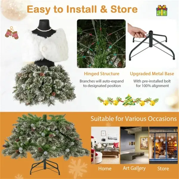 5 FT Pre-lit Mannequin Artificial Christmas Tree — photo 4