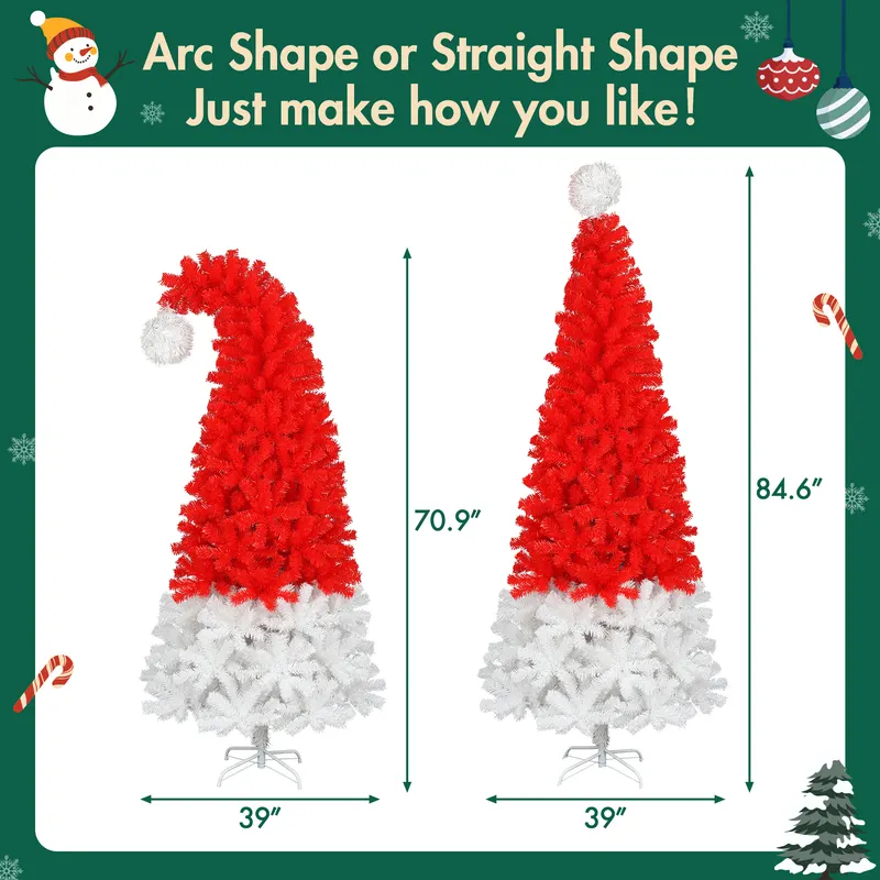 6FT Artificial Christmas Tree with LED Light — photo 6