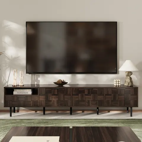 78 Mid Century Modern TV Stand for 65 Inch TVs