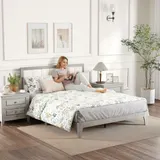 Queen Bed Frame with Headboard Queen Platform Bed Frame — photo 8