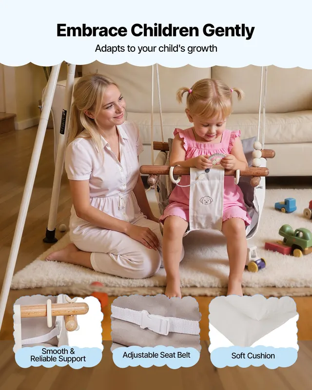 Toddler Swing and Jumper — 2 in 1 Swing Set and Bouncer — photo 3