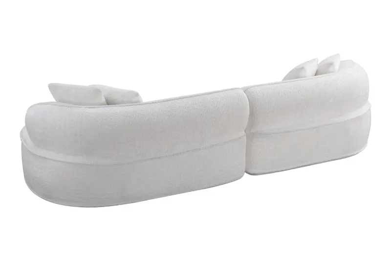 Modern Curved L-shape Luxury Sectional Oversized Sofa Minimalist — photo 5