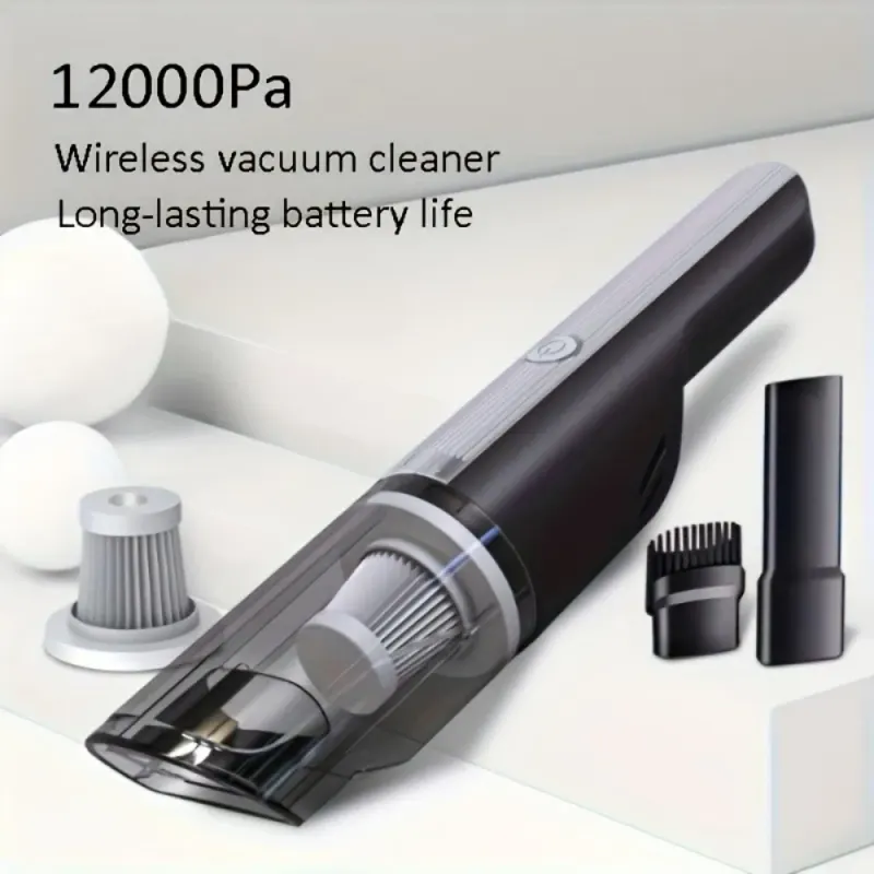 Wireless Silver Car Vacuum Cleaner Wireless Car with Strong — photo 6
