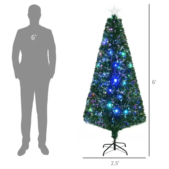 6' Tall Douglas Fir Pre-lit Artificial Christmas Tree — photo 6
