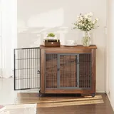 32.5 Dog Crate Furniture with Wheels for Small Dogs — photo 5