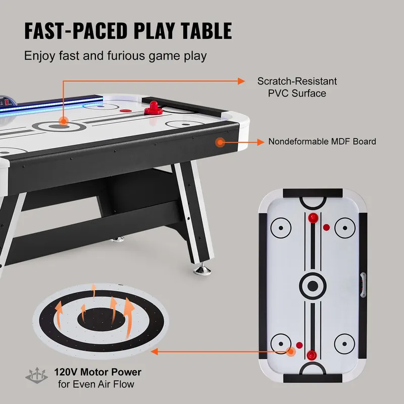 Air-powered Hockey Table — 72" Indoor Hockey Table for Kids — photo 2